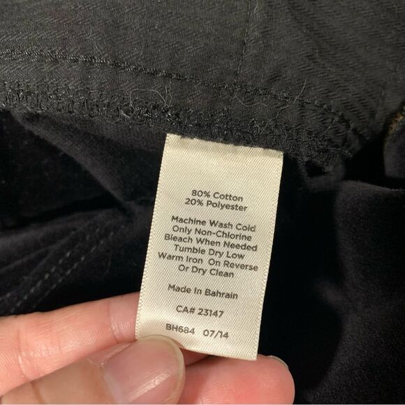 TALBOTS Women;s Winter Fall Black Heritage Velveteen Pants Size 4 #783 - Picture 5 of 9